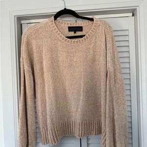 Kendall & Kylie Cream Crew Neck Sweater